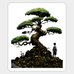 Contemplating the Complexities Under the Japanese Bonsai Tree No. 2: Where am I? Magnet
